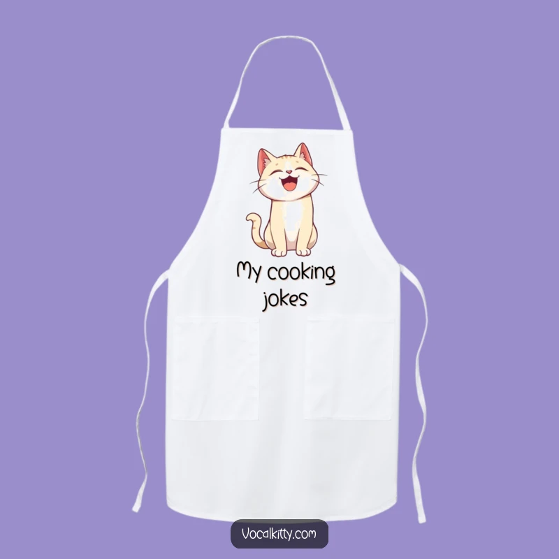 Funny Cat Apron: Hilarious Laughing Kitchen Wear, Perfect Funny Gift for Chefs