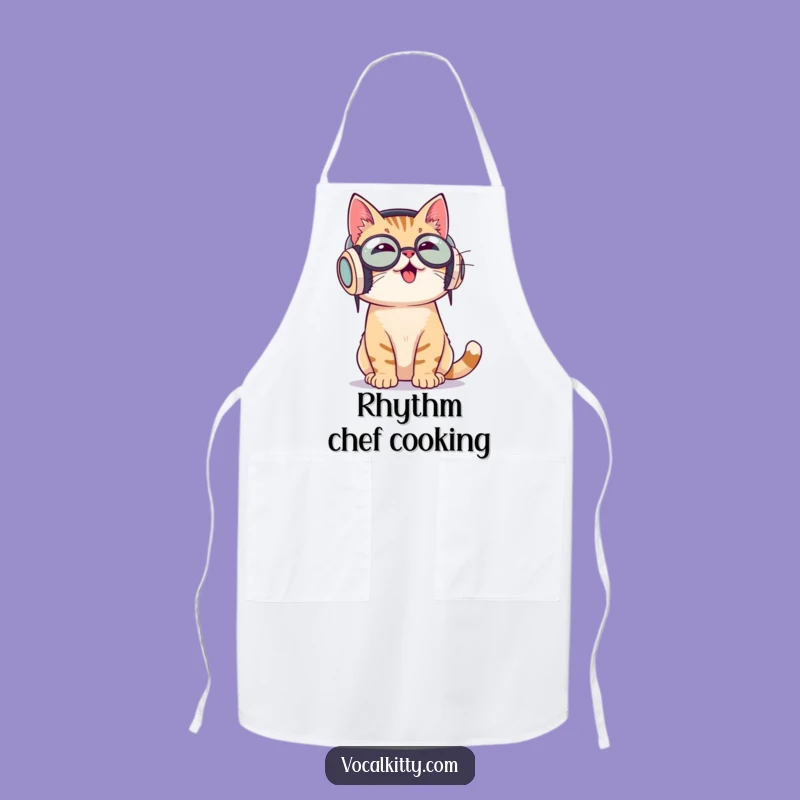 Funny Cat DJ Apron - Mix Beats and Cook Up a Storm!