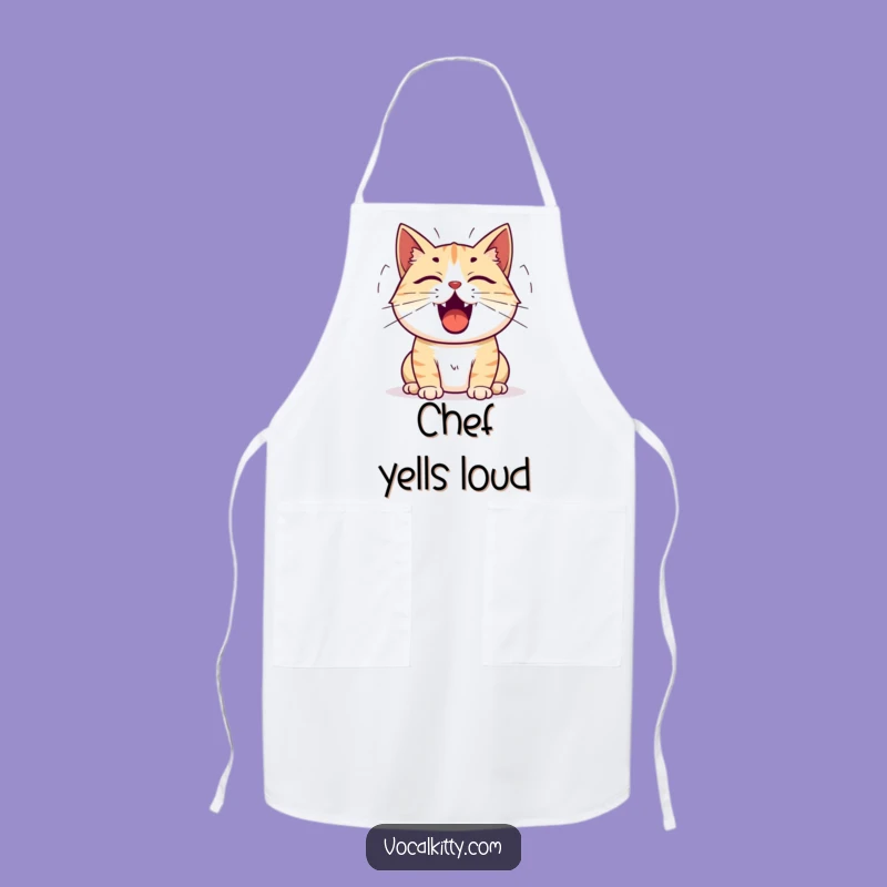 Funny Cat Meow Apron: Cook with Loud Feline Sounds and Style