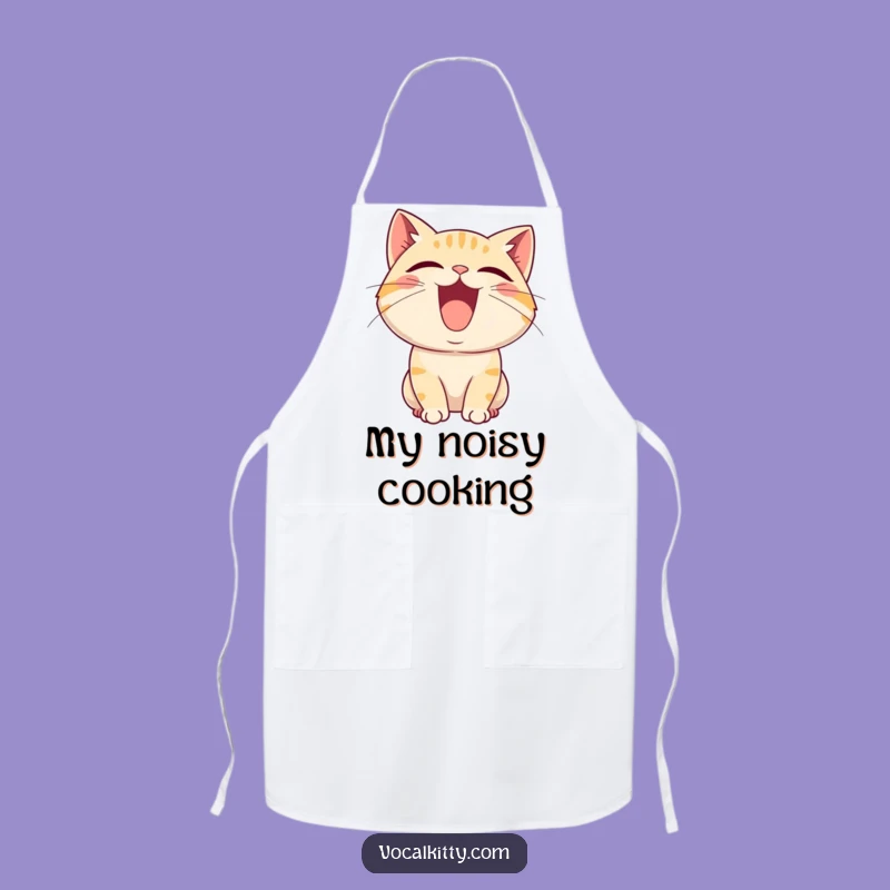 Funny Cat Squeal Apron: Joyful Sound Kitchen Wear, Perfect Funny Gift