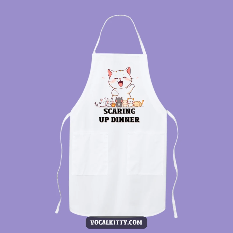 Funny Cat Startling Apron: Cook with Comical Mayhem