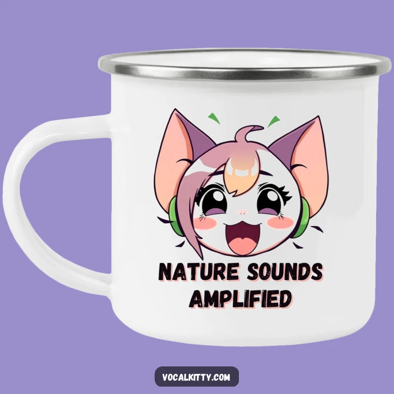 Funny Loud Character Camping Mug: Big Ears Sound Outdoors Gift