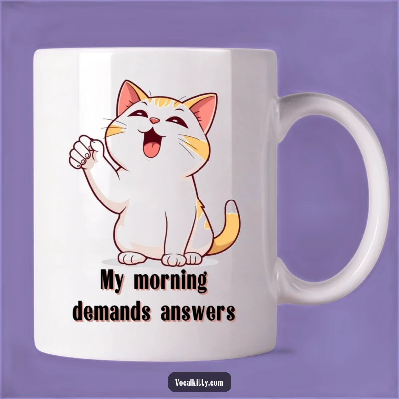 Funny Cat Bellowing Skyward Mug: A Hilarious Gift for Cat Lovers