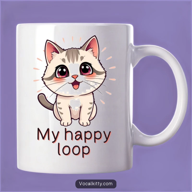 Funny Cat Echo Mug: Hilarious Pet Gift for Excited Cat Lovers