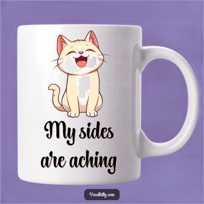 Funny Cat Laughing Mug Perfect Gift for Cat Lovers and Comedy Fans