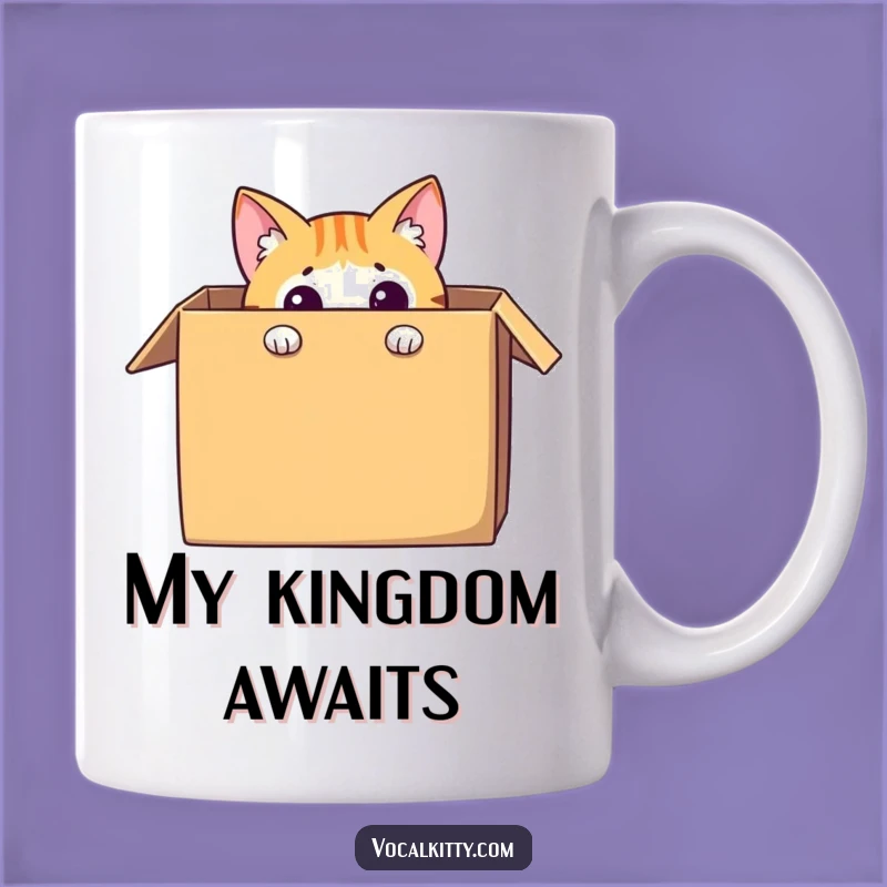 Funny Curious Cat in Box Mug: The Perfect Peek-a-Boo Gift for Cat Lovers