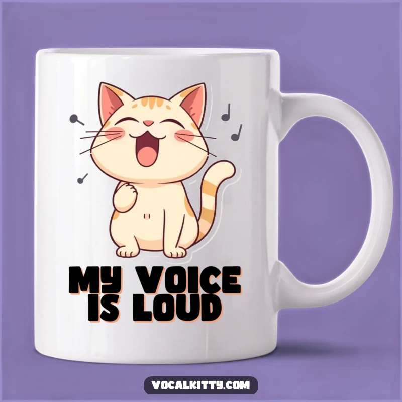 Funny Singing Cat Mug - Hilarious Musical Gift for Cat Lovers
