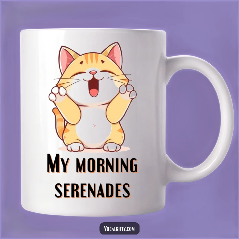Funny Yodeling Cat Mug: Hilarious Feline Singing Gift for Cat Lovers