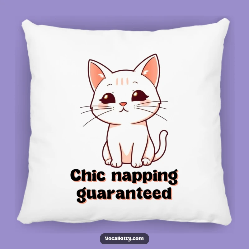 Funny Dynamic Whiskers Cat Pillow: Cozy Elegance - Adorable Funny Gift