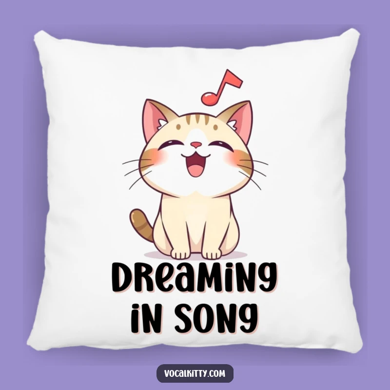 Funny Happy Cat Music Pillow - Cozy Comfort with Melodious Humor
