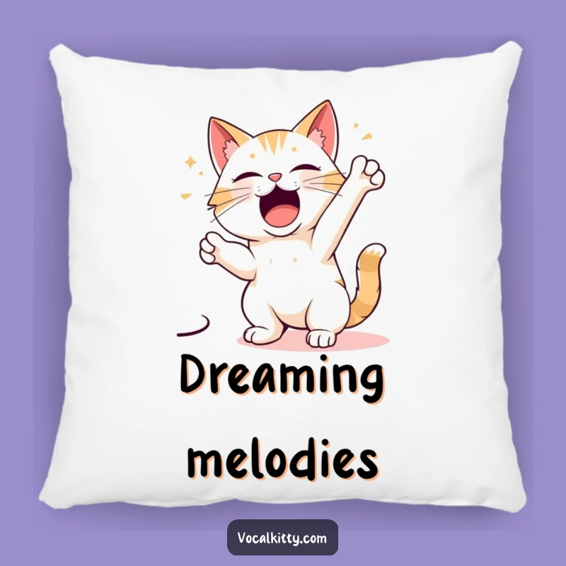Funny Cat Singing Pillow: Dramatic Feline Cushion, Perfect Funny Gift for Comfort