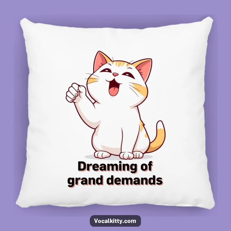 Funny Bellowing Cat Pillow: Cozy Up with Comedic Feline Drama