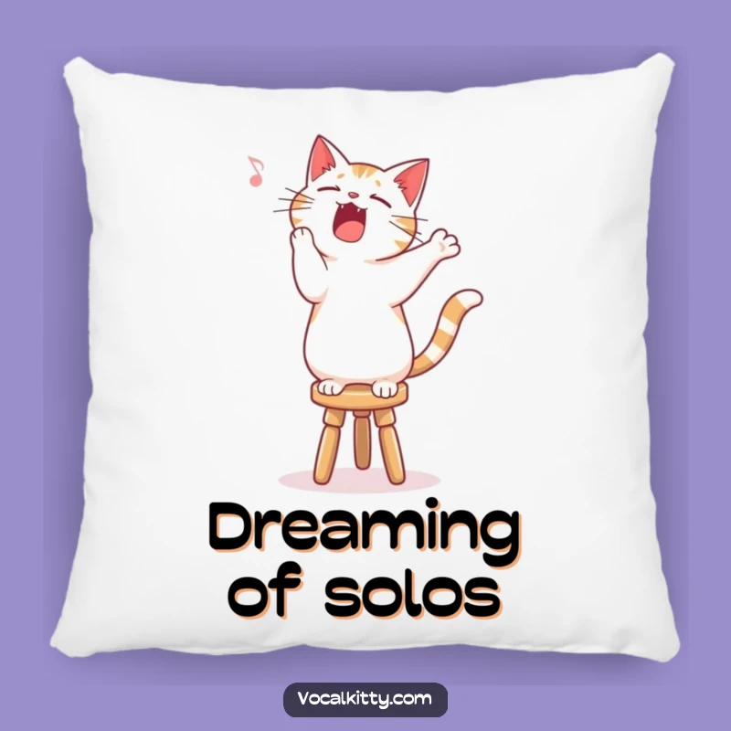 Funny Singing Cat Pillow - Cozy Comfort for the Vocalist!