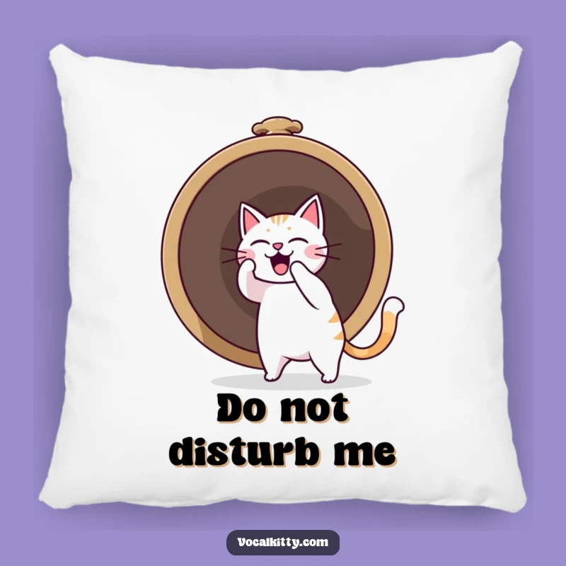 Funny Cat Ringing Bell Pillow: Comfy Sound Boom Accent for Your Couch