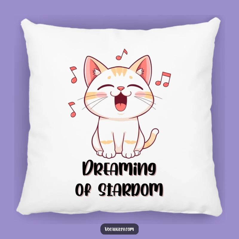 Funny Cat Singing Pillow: Cuddle Up with a Feline Diva's Gift