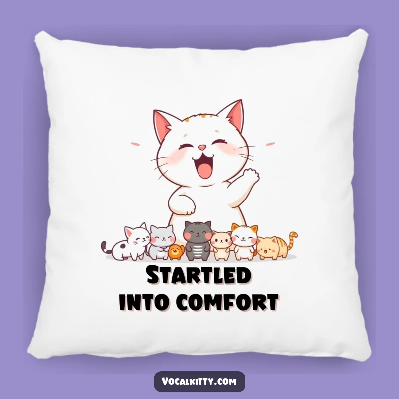 Funny Cat Startling Pillow: Comfy and Hilarious Pet Decor
