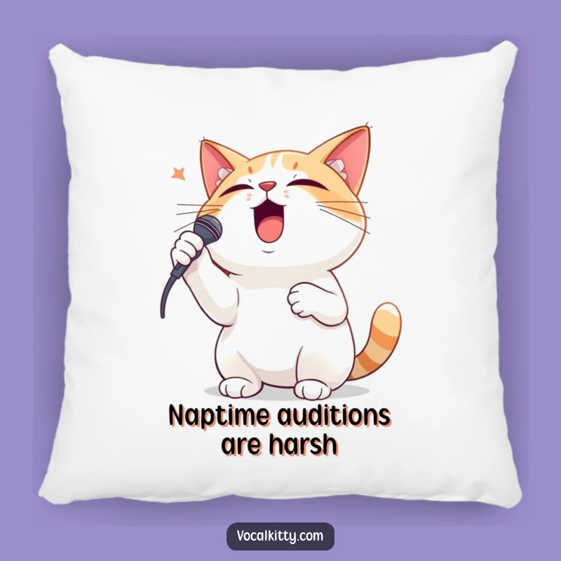 Funny Dramatic Cat Singing Pillow: Hilarious Feline Opera Cushion Gift