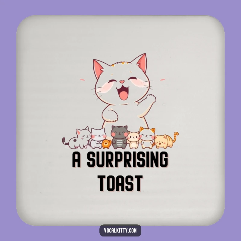 Funny Cat Startling Coaster: Protect Surfaces with a Comical Scare