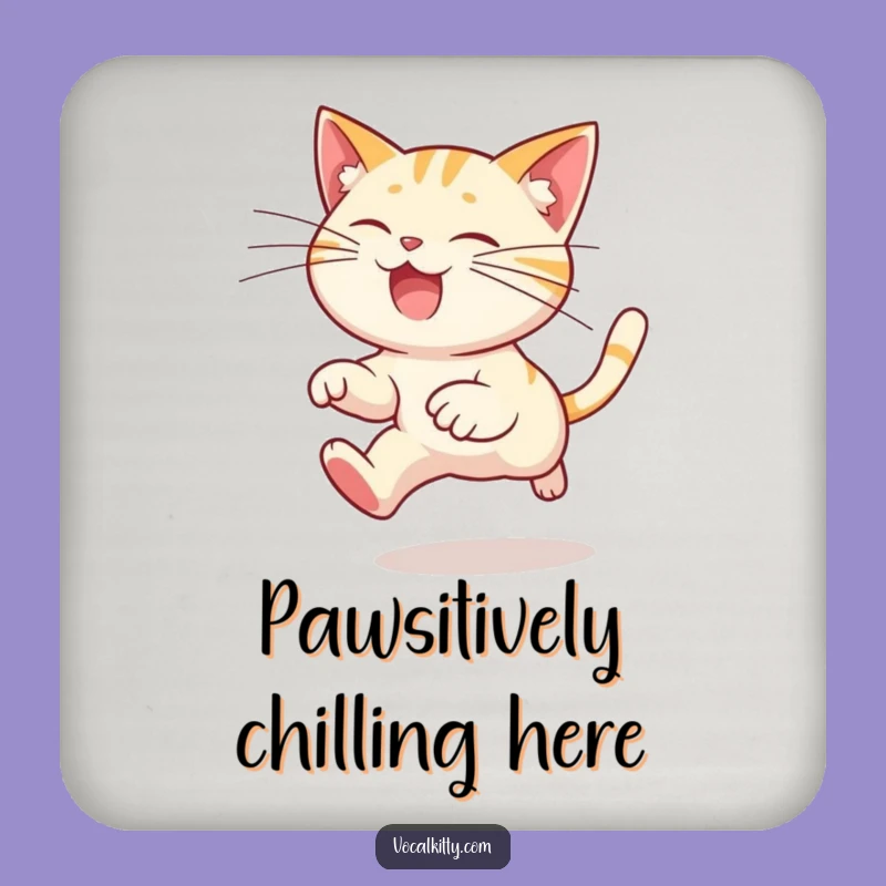 Funny Cat Coasters: Protect Surfaces with Whiskers of Merriment, Gift Set