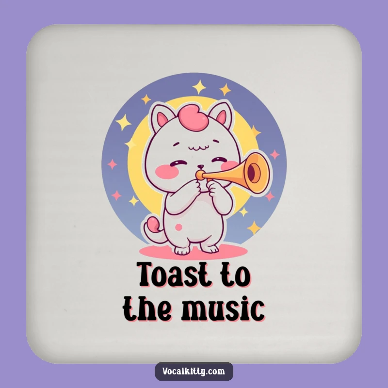 Funny Trumpet Voice Box Coaster: Character's Sound Protection