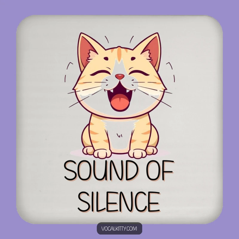 Funny Cat Meow Coasters: Protect Surfaces with Loud Feline Flair