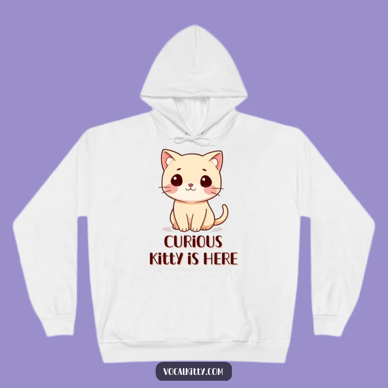 Funny Cat Hoodie With Question Mark Tail, Cozy and Hilarious Gift