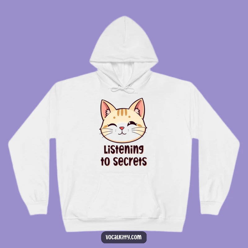 Funny Alert Cat Head Hoodie: Cozy Curiosity - Ultimate Funny Gift