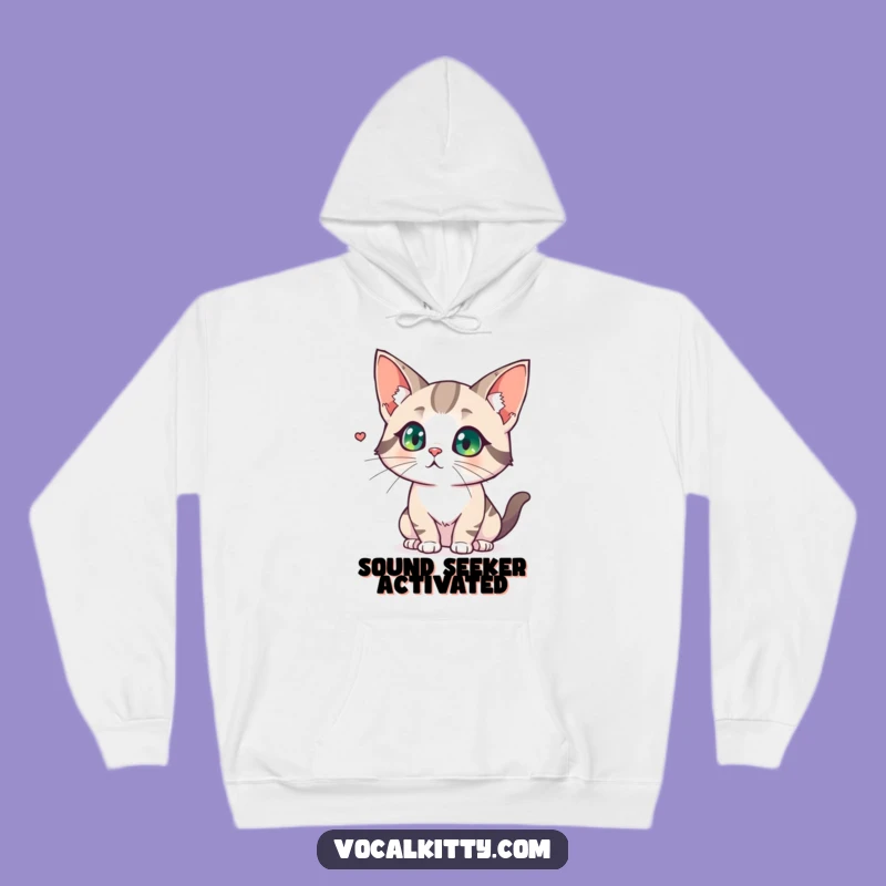 Funny Cat Big Ears Hoodie - Cozy and Alert!