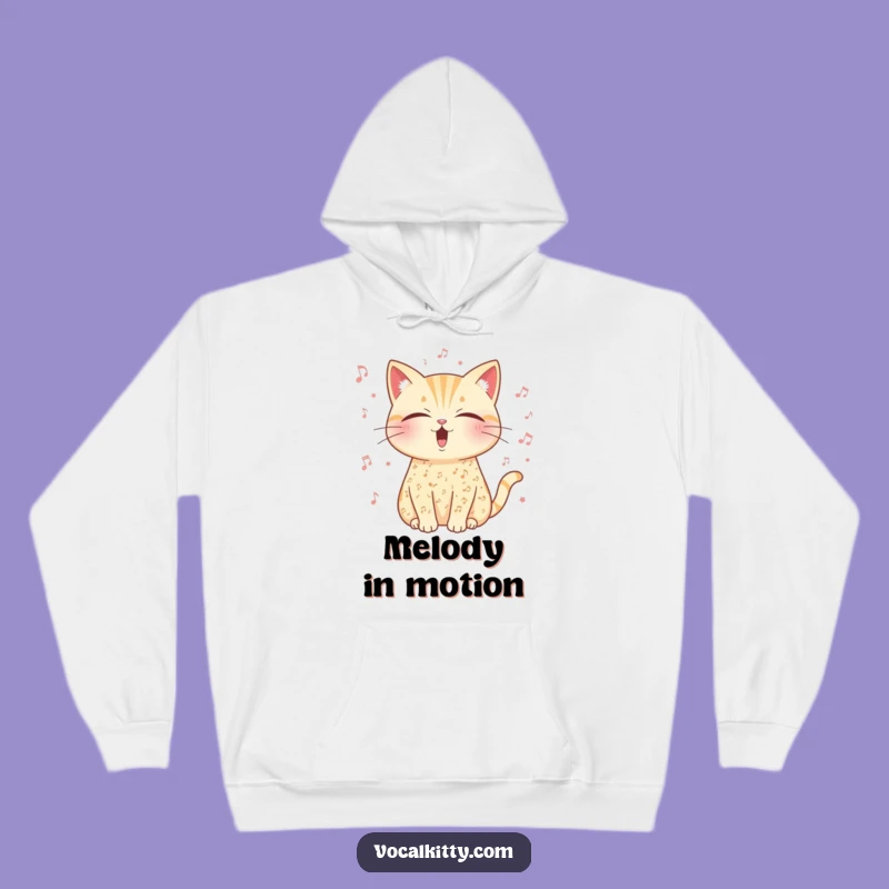 Funny Musical Cat Hoodie - Cozy Concert of Sound!