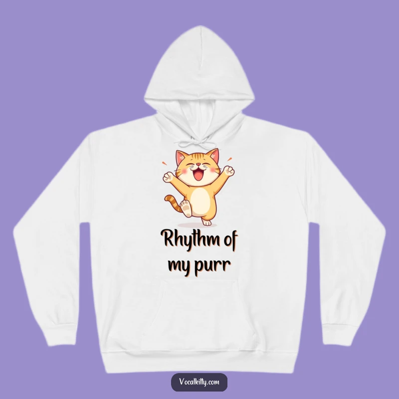 Funny Stomping Cat Hoodie: Cozy Up with Loud and Happy Vibes!