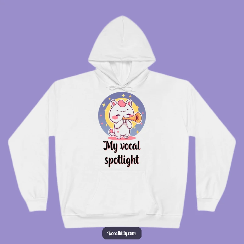 Funny Trumpet Voice Box Hoodie: Cozy Character's Musical Sound