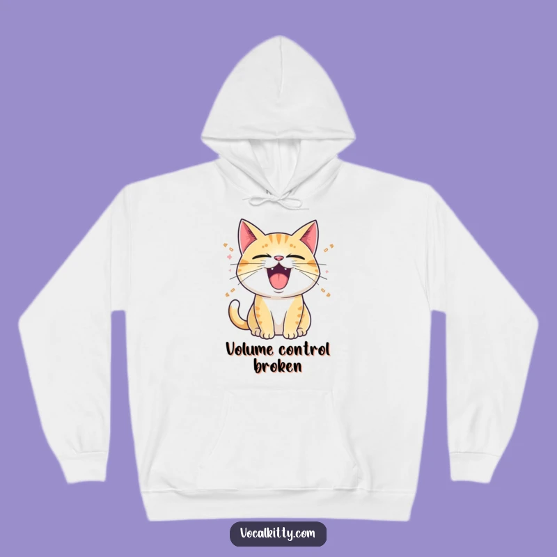 Funny Vocal Cat Hoodie: Cozy Up with Loud Charm Funny Gift