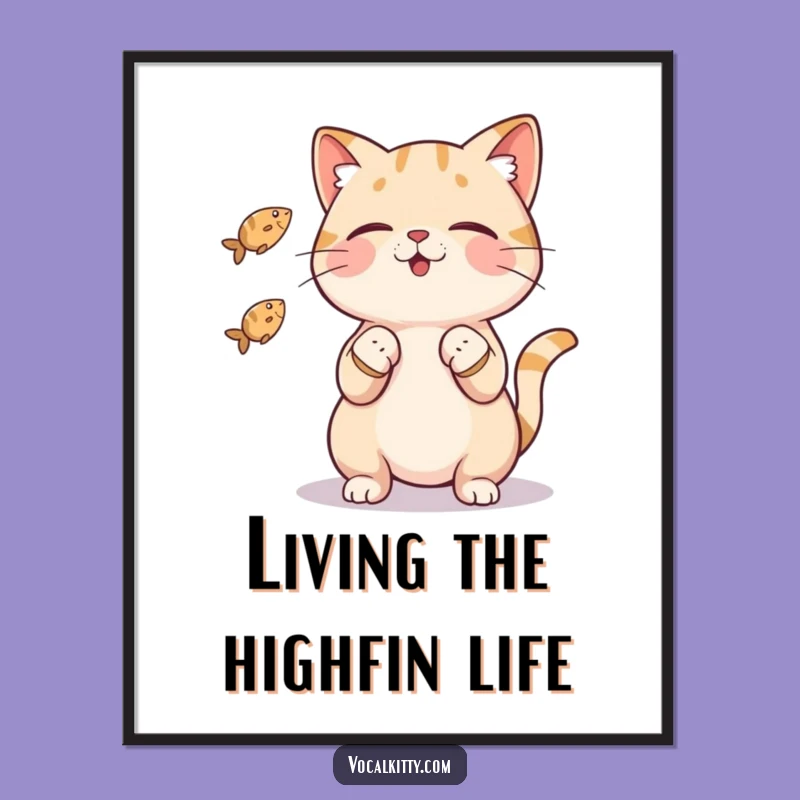 Free Printable Wall Art: Hilarious Juggling Cat, Fun Downloadable Decor