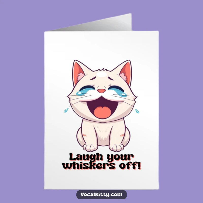 Free Printable Birthday Card: Laughing Cat for a Hilarious Celebration