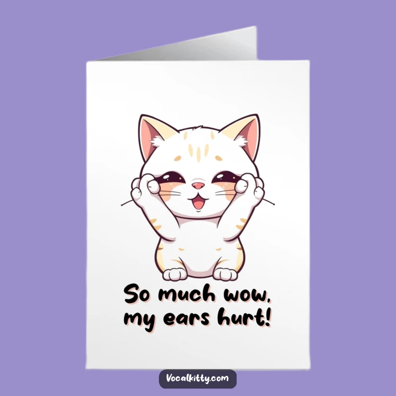 Free Printable Congrats Card: Overwhelmed Cat, Funny Downloadable Art for Tough Times