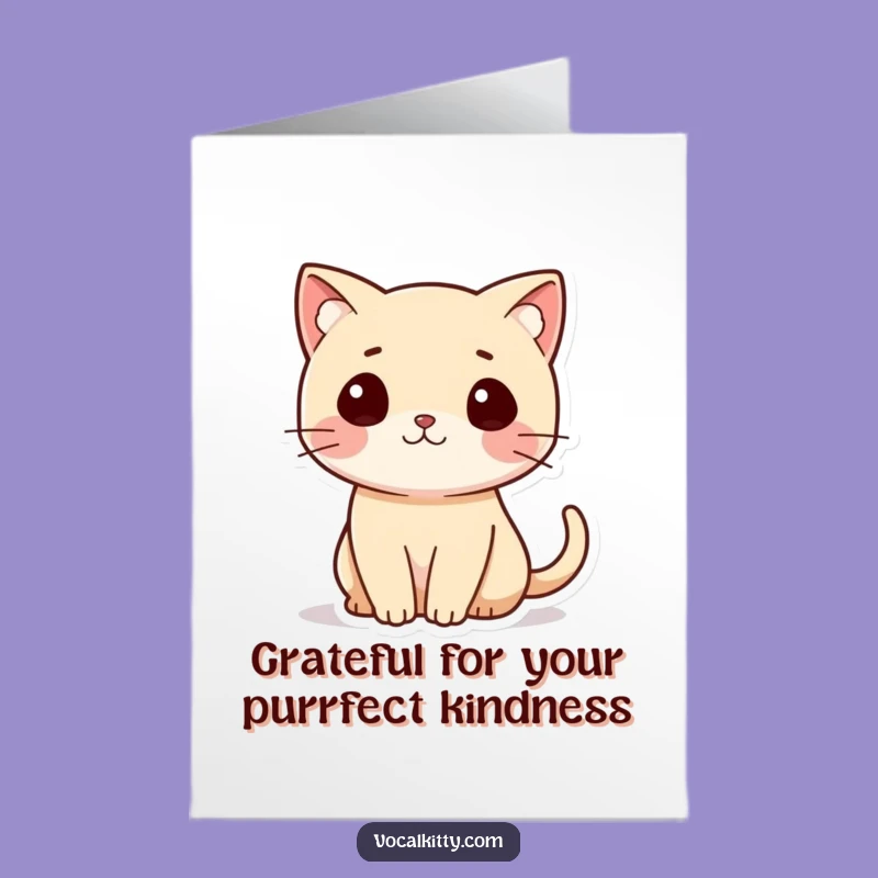 Free Printable Thank You Card: Amusing Question Mark Cat, DIY Downloadable Gift