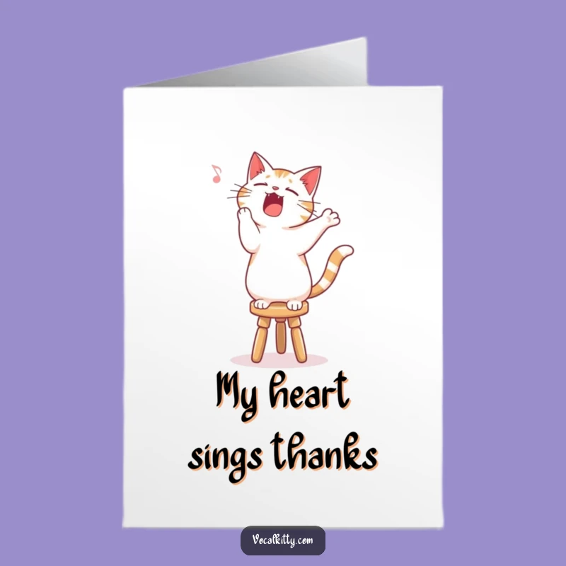 Free Printable Singing Cat Thank You Card: Encore-Worthy DIY Downloadable Gift