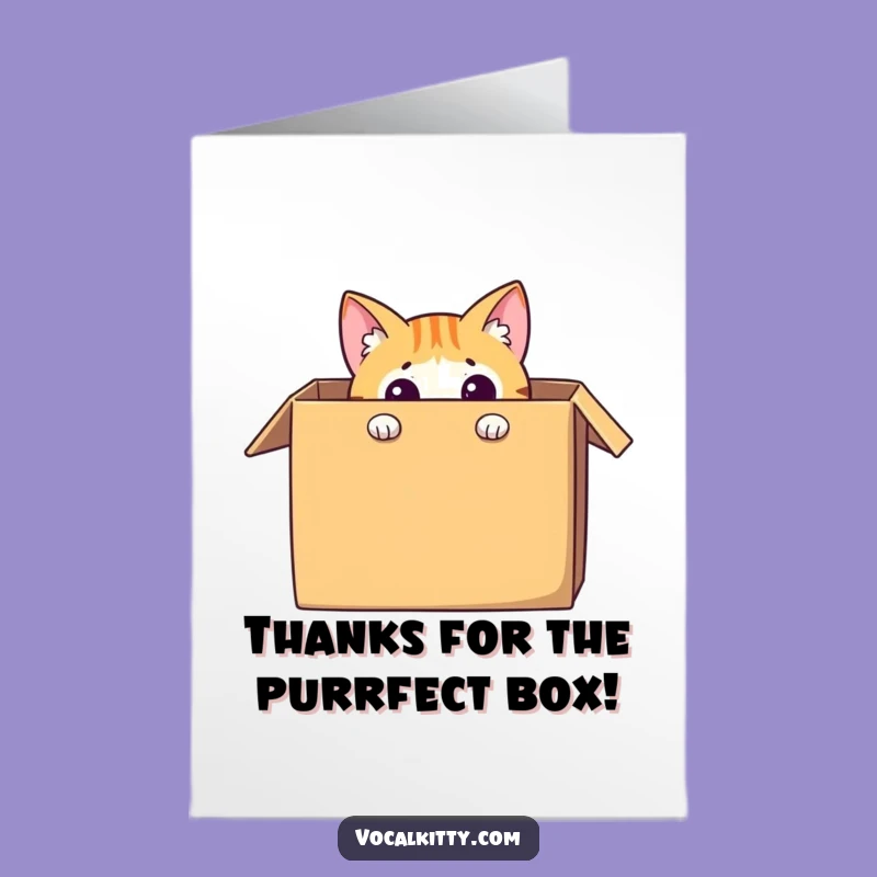 Free Printable Thank You Card: Hidden Cat Surprise, A Sweet Downloadable Gift