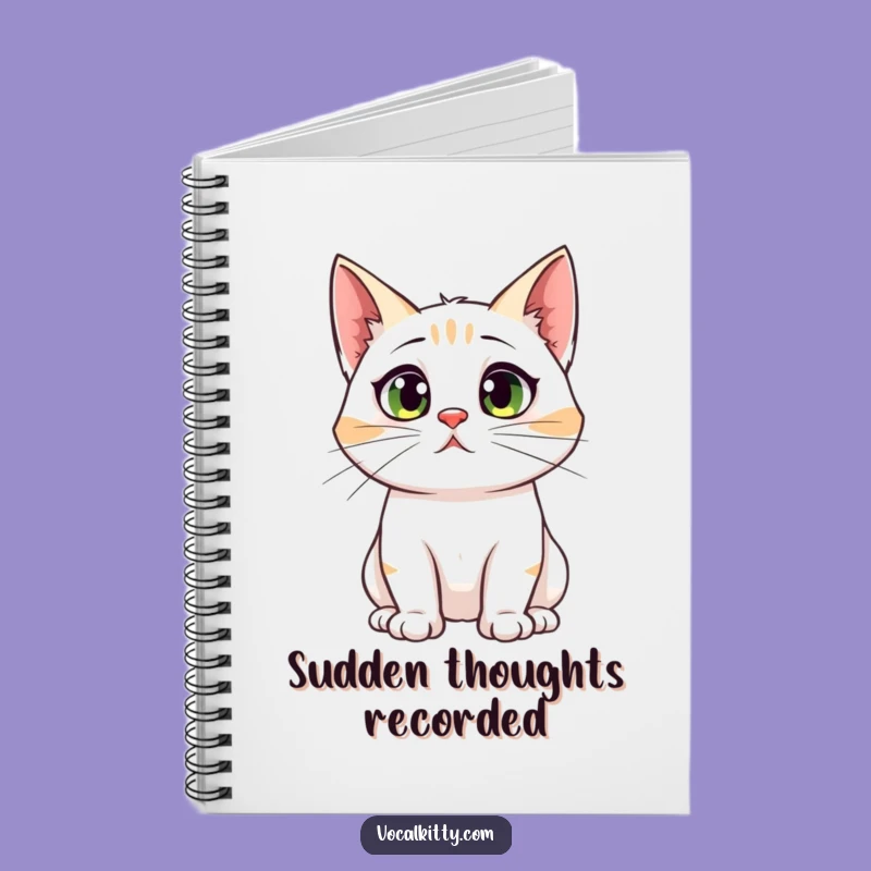 Funny Cat Big Ears Notebook: Jot Down Startled Thoughts, Feline's Gift