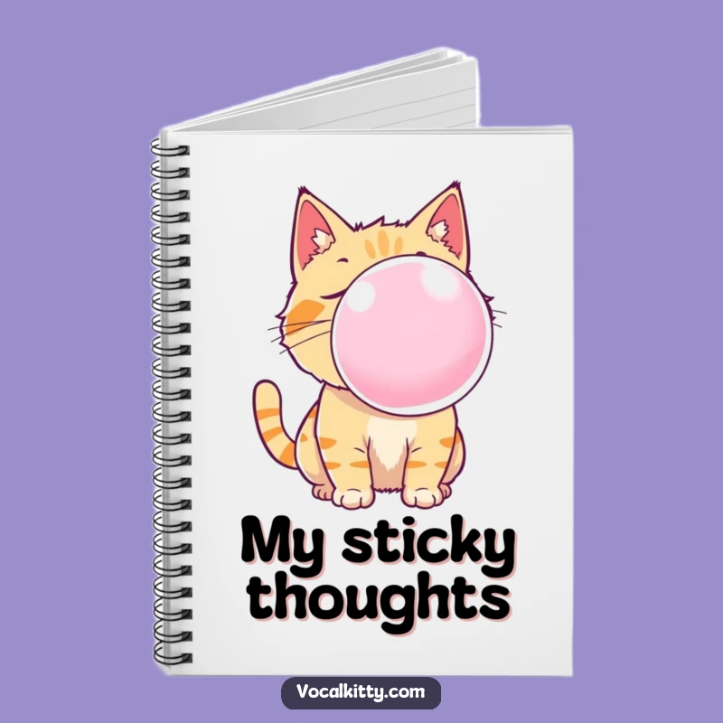 Funny Cat Bubble Gum Notebook: Jot Down Laughs and Ideas