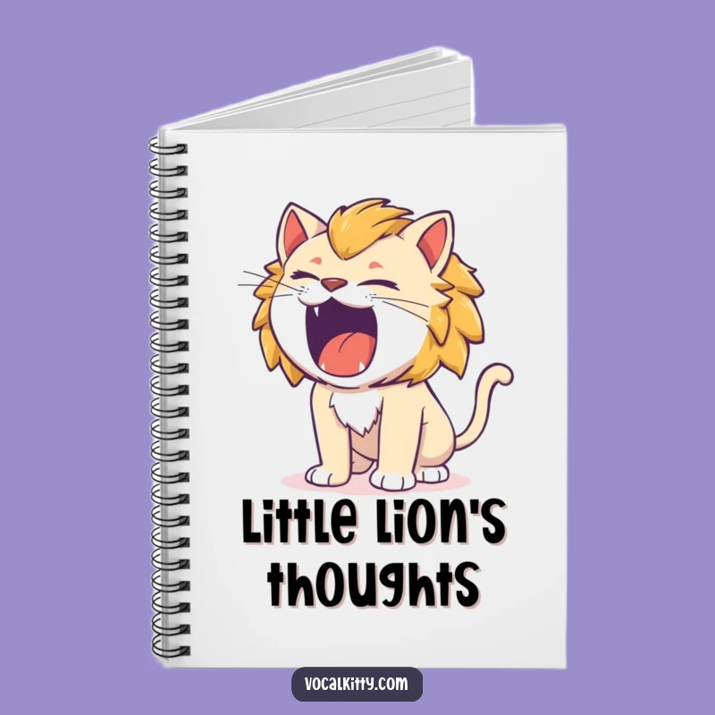 Funny Cat Lion Roar Notebook: Jot Down Fierce Ideas