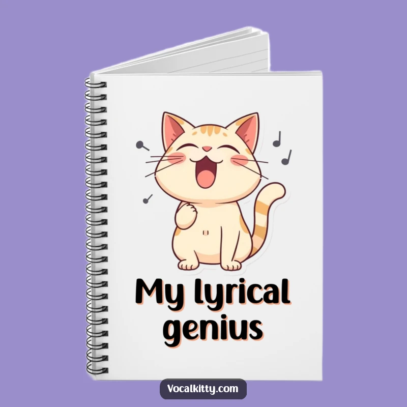 Funny Singing Cat Notebook - Journal Your Melodies Hilariously