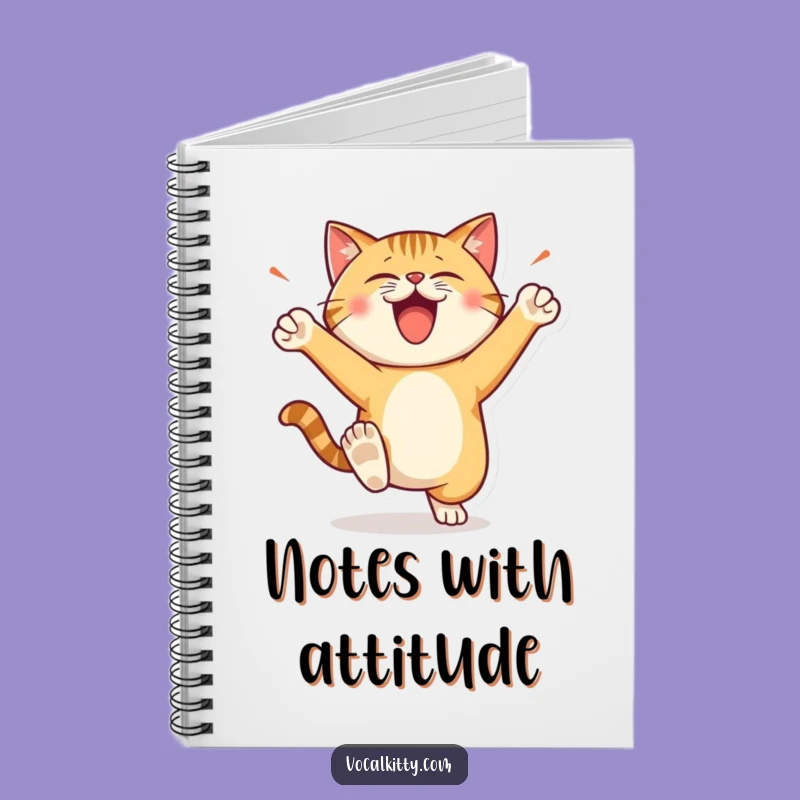 Funny Stomping Cat Notebook: Jot Down Your Loudest Ideas!