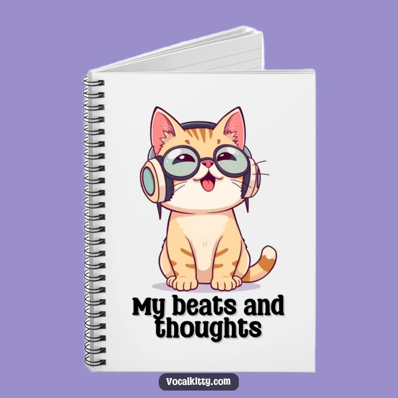 Funny Cat Music Notebook - Jot Down Your Favorite Tunes!