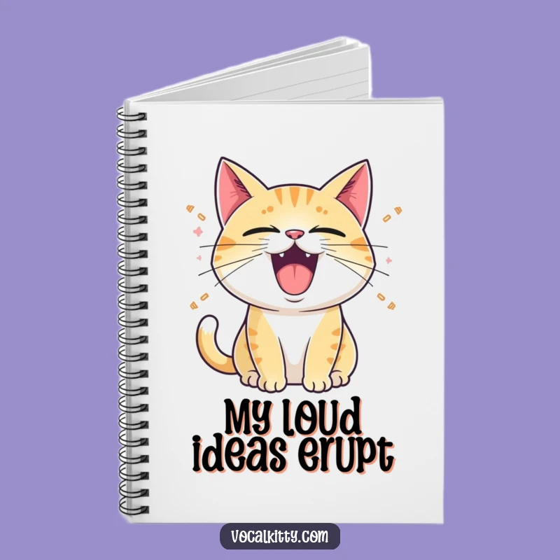 Funny Loud Cat Notebook: Jot Down Your Thoughts Funny Gift
