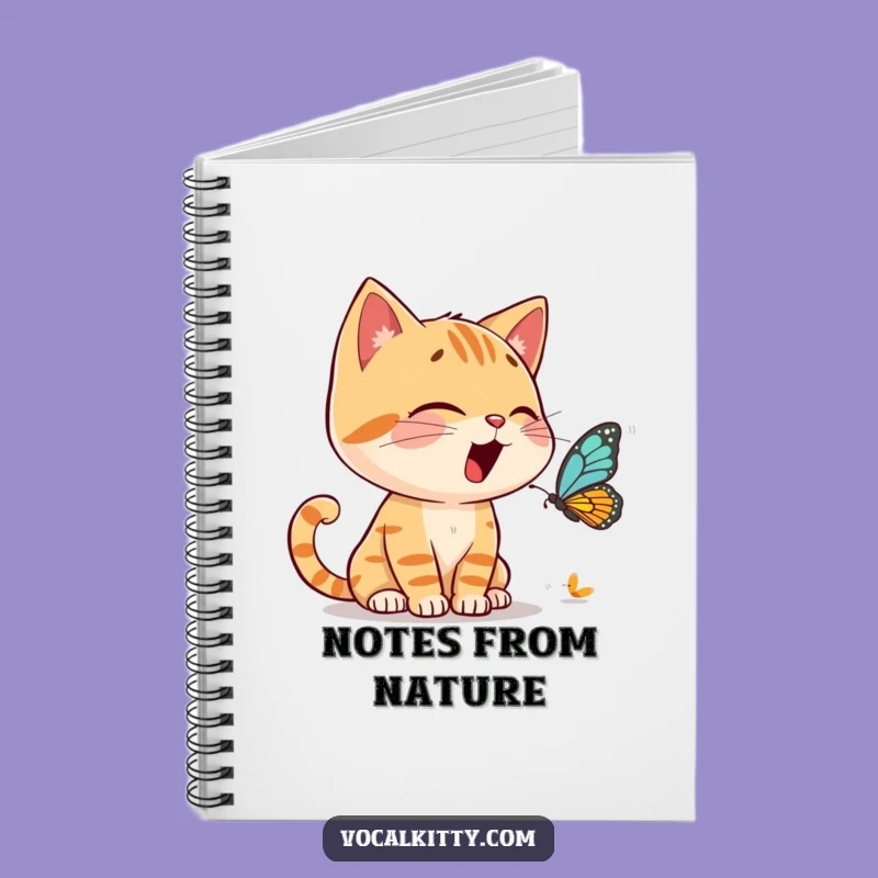 Funny Cat Butterfly Chat Notebook: Jot Down Your Animated Thoughts!