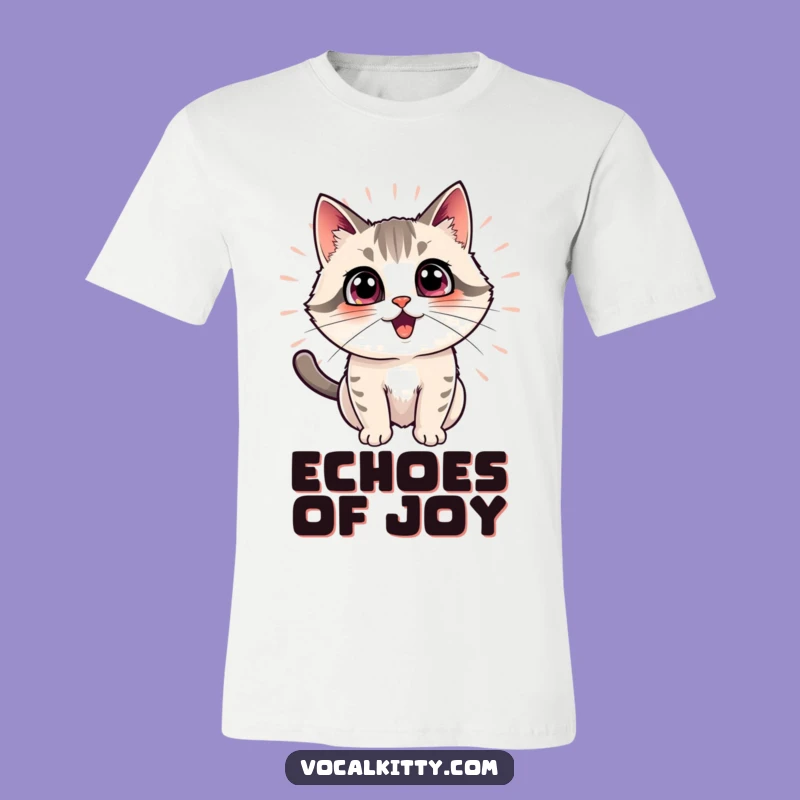 Funny Cat Echo T-Shirt: Humorous Pet Apparel and Gift