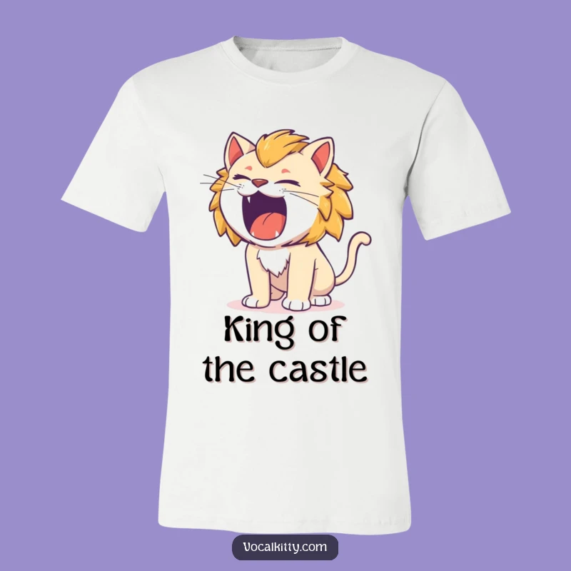 Funny Cat Lion Roar T-Shirt: Tiny Fierce Feline Tee