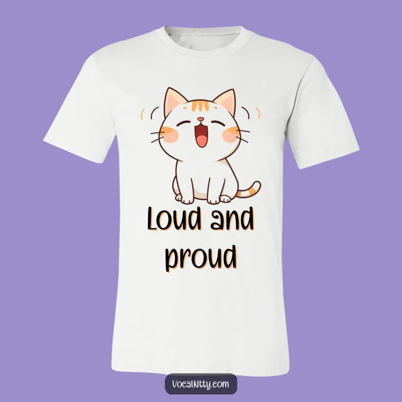 Funny Cat Loud Meow T-Shirt - Unleash Your Inner Vocalist!