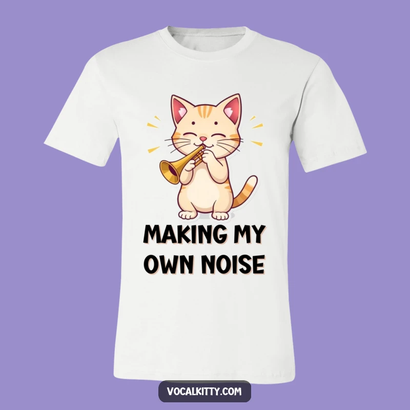 Funny Cat Trumpet T-Shirt: Musical Meowsterpiece Tee, Ideal Funny Gift